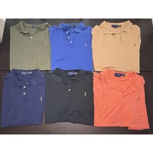 Polo Ralph Lauren Men’s XL Classic Fit Cotton Polo  Lot Of 6